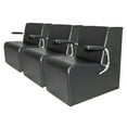 thumbnail image 1 of PureSana 3 Pack Chromium Anastasia Vinyl Professional Platform Hair Dryer Chair, 1 of 8