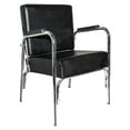 thumbnail image 1 of Open Box PureSana Chromium Professional Reclining Vinyl Shampoo Chair, Black, 1 of 12