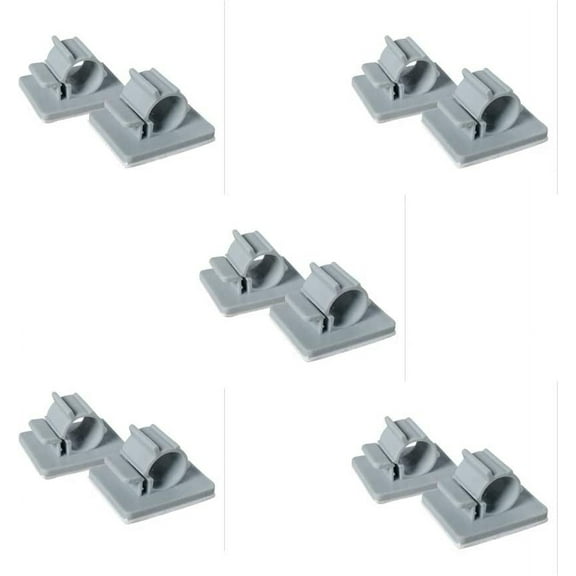 PureSec Adhesive RO Tubing holder 1/4 inch RO Tubing Mounting Clips Cable Management Wire Clamps Pack of 10)