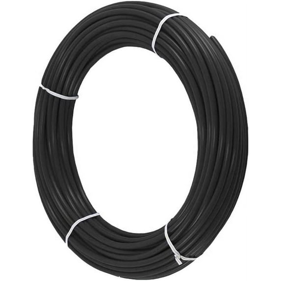 PureSec Black 1/4" OD RO Tubing at 70 F-120PSI to 150 F-60PSI 1/4" Flexible water pipes NSF Certified CCK 1/4-inch Plastic Tubing(15 Feet)