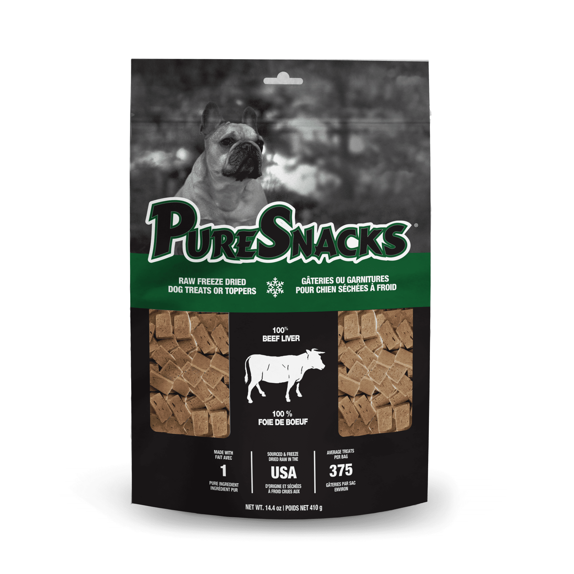 PureSnacks Beef Liver Freeze Dried Dog Treats, 14.4 oz.