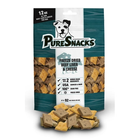 PureSnacks Freeze Dried Beef & Cheese Dog Treats, 4.8 Oz.