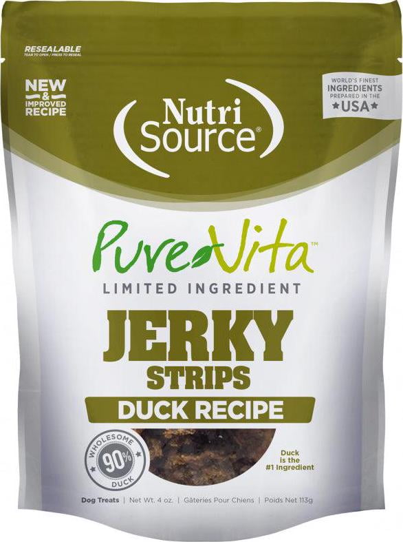 PureVita Limited Ingredient 95% Duck Jerky Holistic Dog Treats PureVita Limited Ingredient 95% Duck Jerky Holistic Dog Treats