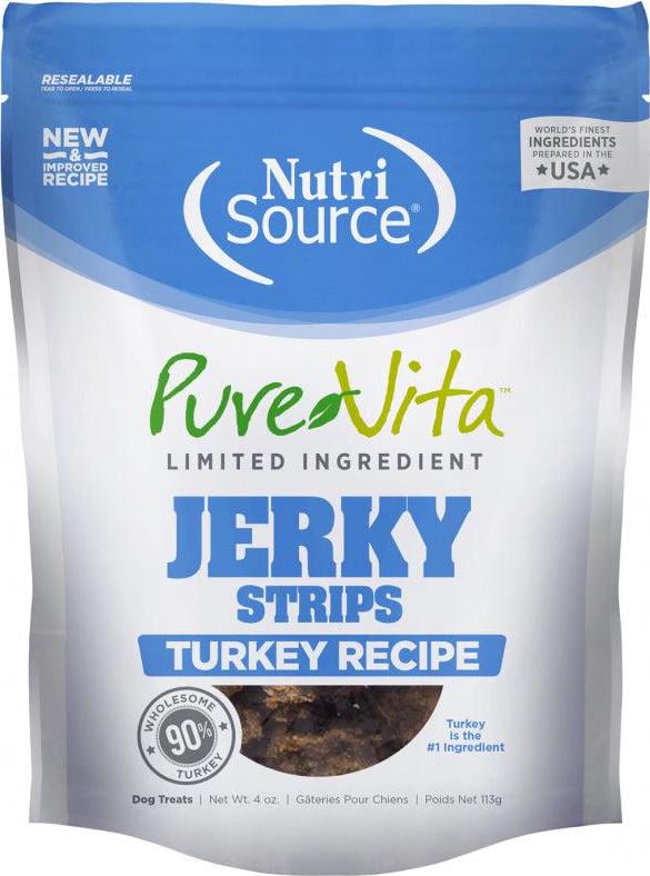 PureVita Limited Ingredient 96% Turkey Jerky Holistic Dog Treats PureVita Limited Ingredient 96% Turkey Jerky Holistic Dog Treats