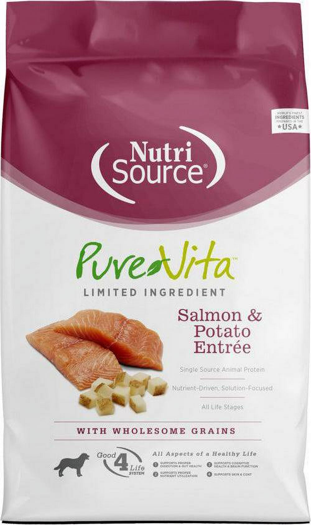 PureVita Salmon And Potato Dry Dog Food 25 lb - Walmart.com