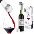 thumbnail image 1 of PureWine Phoenix Wine Aerator Pourer Spout - Removes Histamines & Sulfites as You Pour, Red & White Wine Purifier Filter, Helps Allergies & Headaches, Restores Oxidized Bottles- Starter Kit, White, 1 of 8