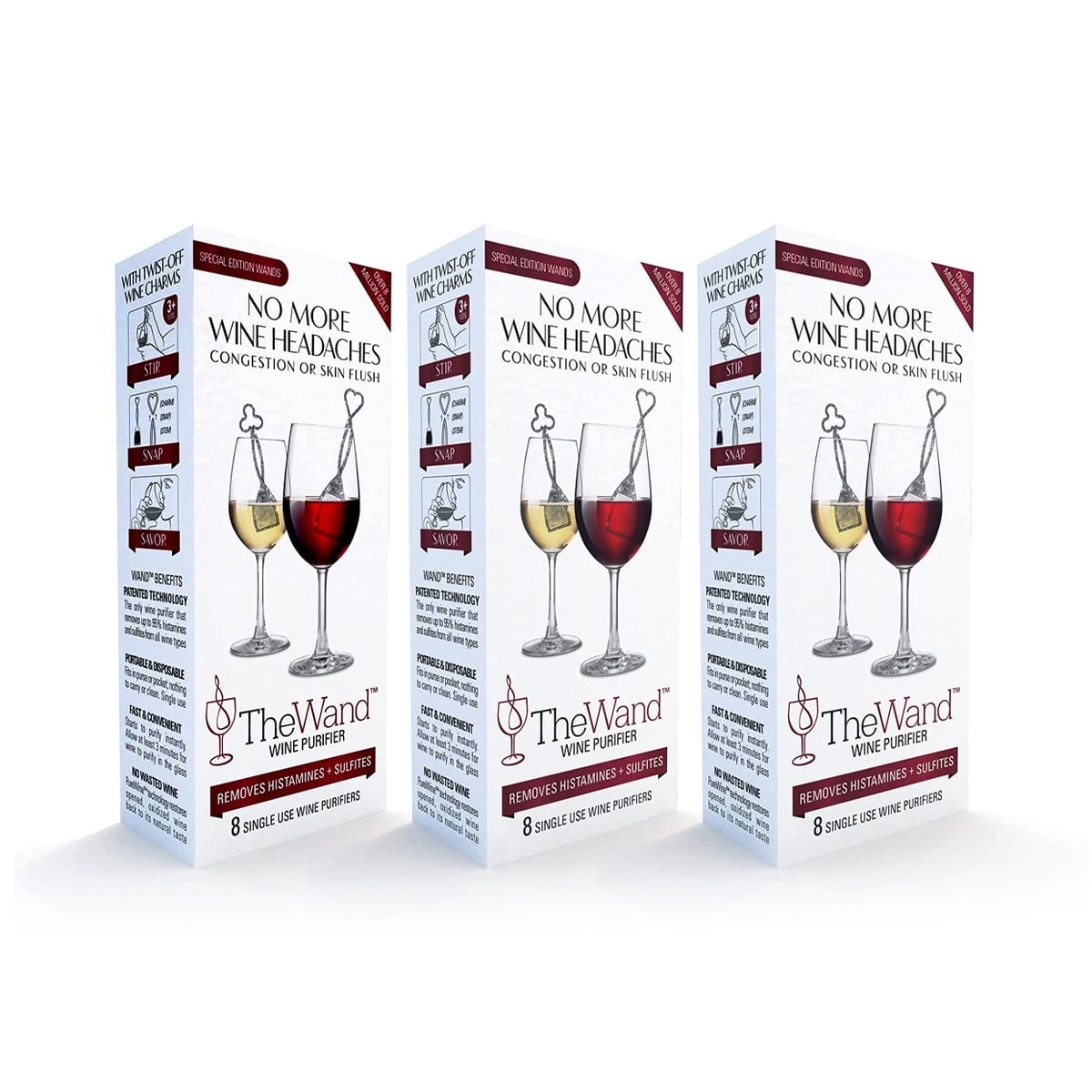 PureWine Wand Technology Histamine and Sulfite Filter, Purifier