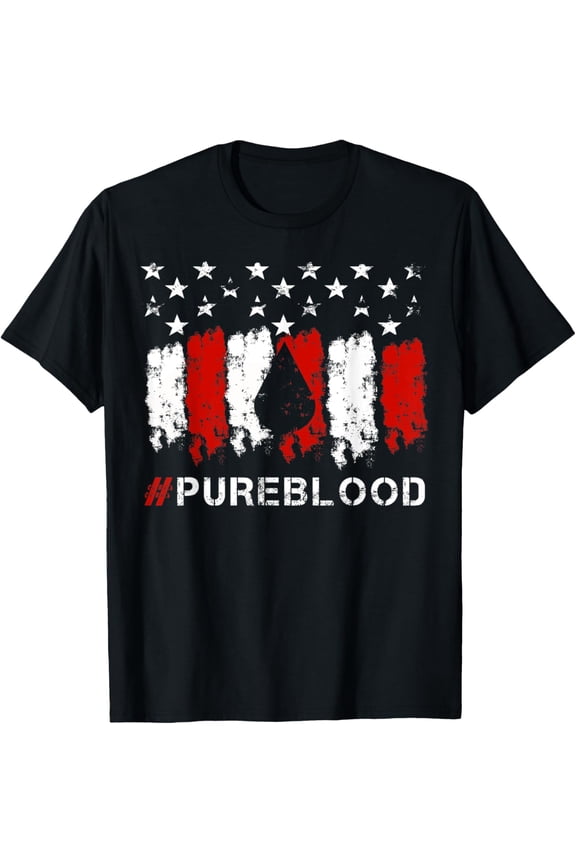 #Pureblood Pure Blood Movement Freedom T-ShirtMen and women, Black T-shirt, size: Extra large