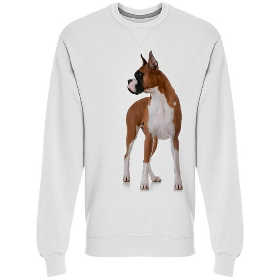 Purebred Boxer Standing  Sweatshirt Men -Image by Shutterstock, Male Large