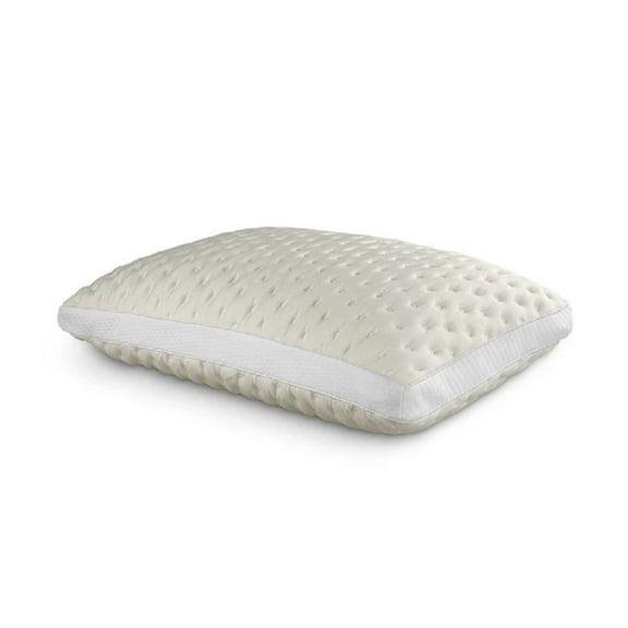 Purecare Bamboo Memory Foam Med Puff Pillow In Size Queen