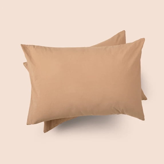 Purecare Dr. Weil Garment Washed Percale Pillow Shams Ochre In Size King