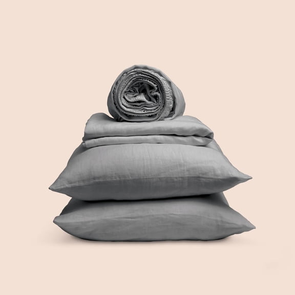Purecare Dr. Weil Relaxed Hemp Sheets Stone Gray In Size King