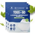 thumbnail image 1 of Purecise Toss & Go Laundry Detergent Sheets Eco Friendly 3 Pack 15 Count Up to 30 loads, Fresh Meadow, 1 of 6