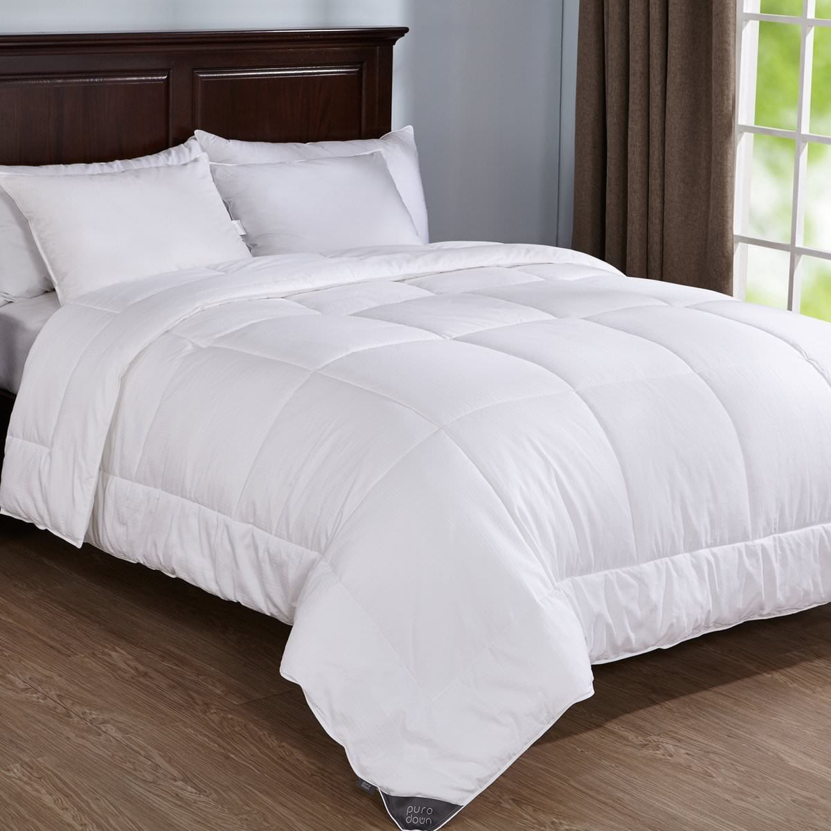 Puredown 400 Thread Ct Down Year Round Comforter Duvet Insert, King