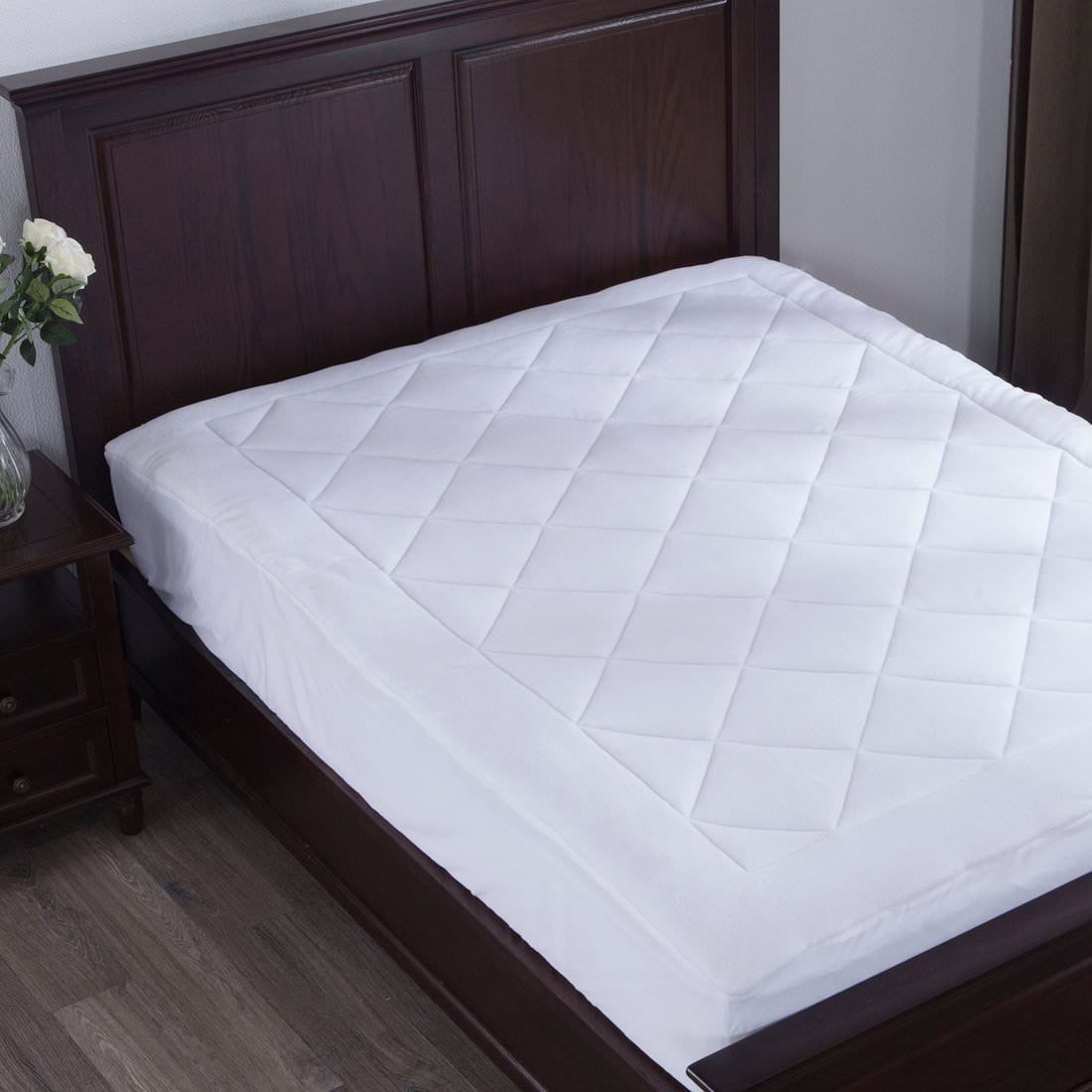 Puredown Down Alternative Mattress Pad/Topper, Coral Fleece Top, Queen size
