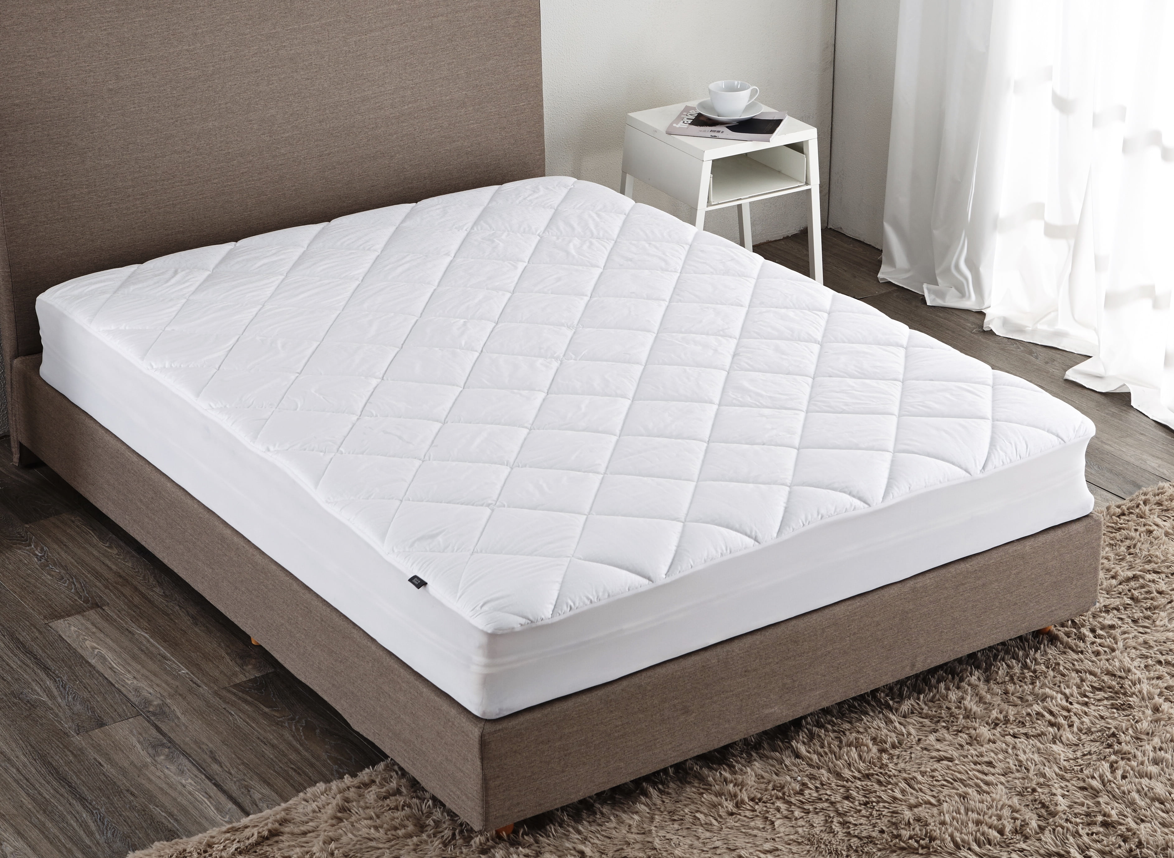 Puredown Down Alternative Mattress Pad/TopperFittedQuiltedTwin(39X75
