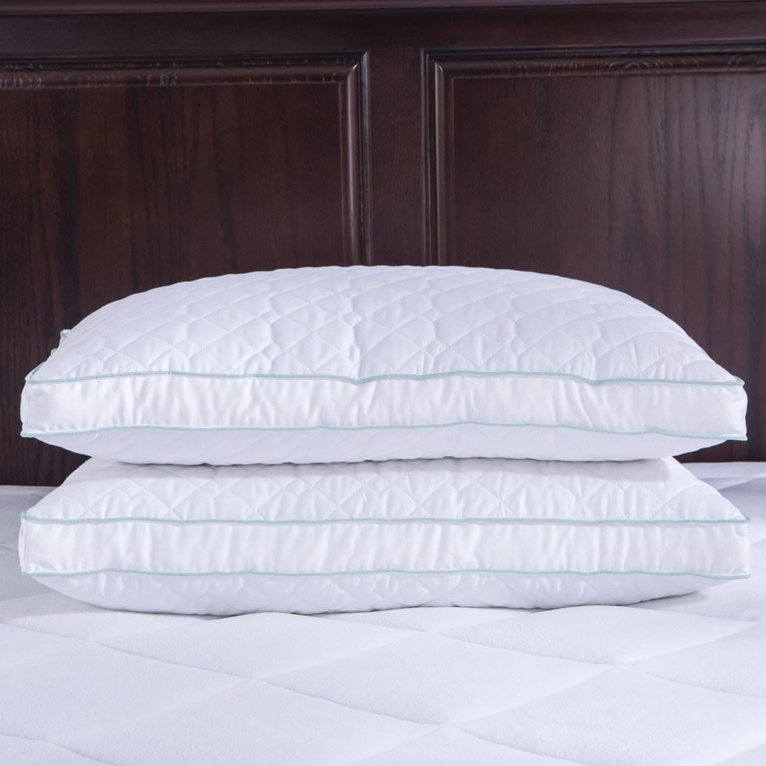 Puredown Goose Feathers and Down Pillow for Sleeping Gusseted Bed