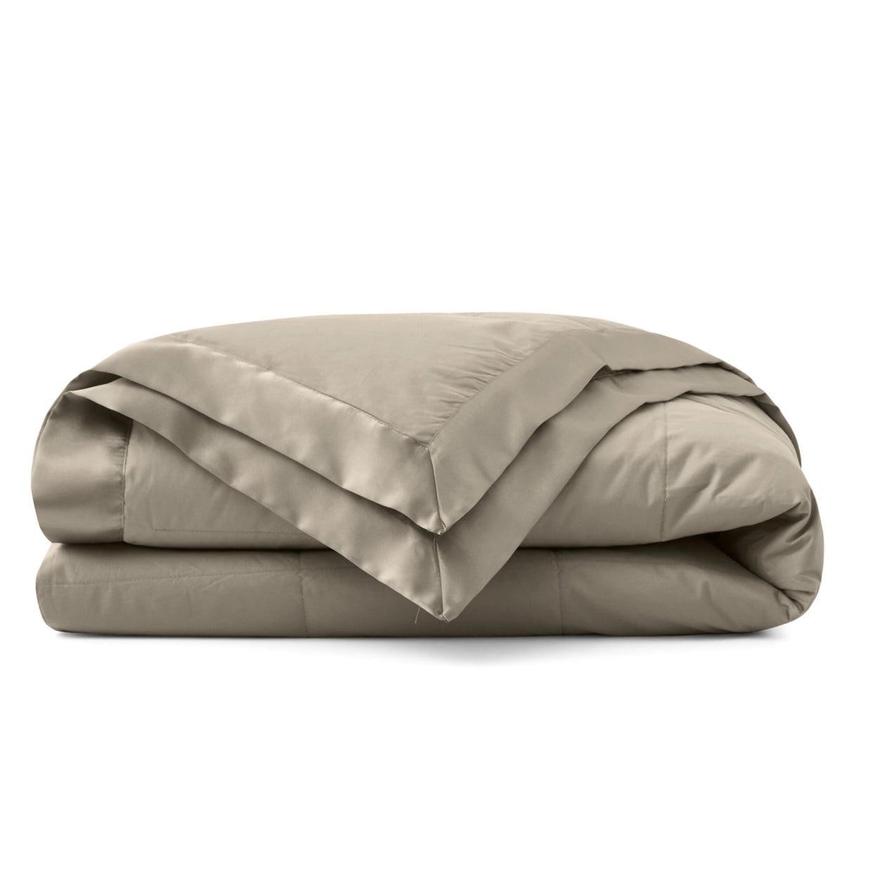 Puredown Light Weight Down Blanket, Cotton Cover, Satin Weave