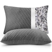 Puredown Memory Foam Pillows Standard Size Set of 2，Temperature Regulating Reversible Cooling Pillow for Sleeping, 2 pack Adjustable Cube Pillow for Side Sleepe