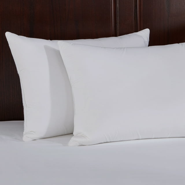 Puredown Natural Memory Foam Goose Feather Pillow, Set of 2, King, White