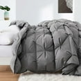 thumbnail image 1 of Puredown Premium 800 Fill Power 93% White Goose Down Heavyweight Comforter with 700 TC 100% Cotton Fabric, Light Grey, Full, 1 of 6