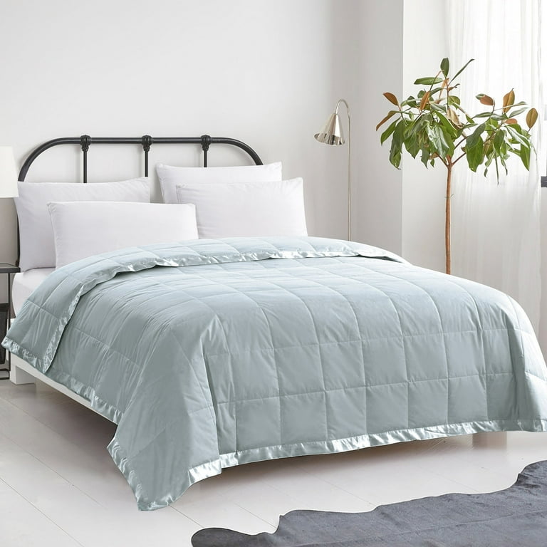 Puredown White Down Blanket Year Round Oversized Bed Spread Pale Blue King King Cal King Walmart