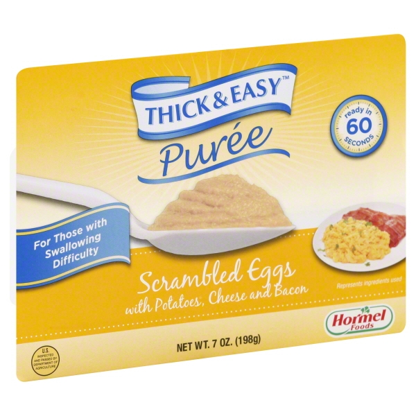 Puree Thick & Easy Purees 7 oz. Bowl Scrambled Eggs / Potatoes Ready to