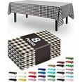 Pureegg Plastic Table Cloth Disposable 8 Pack, 54 x 108 Inch Table ...