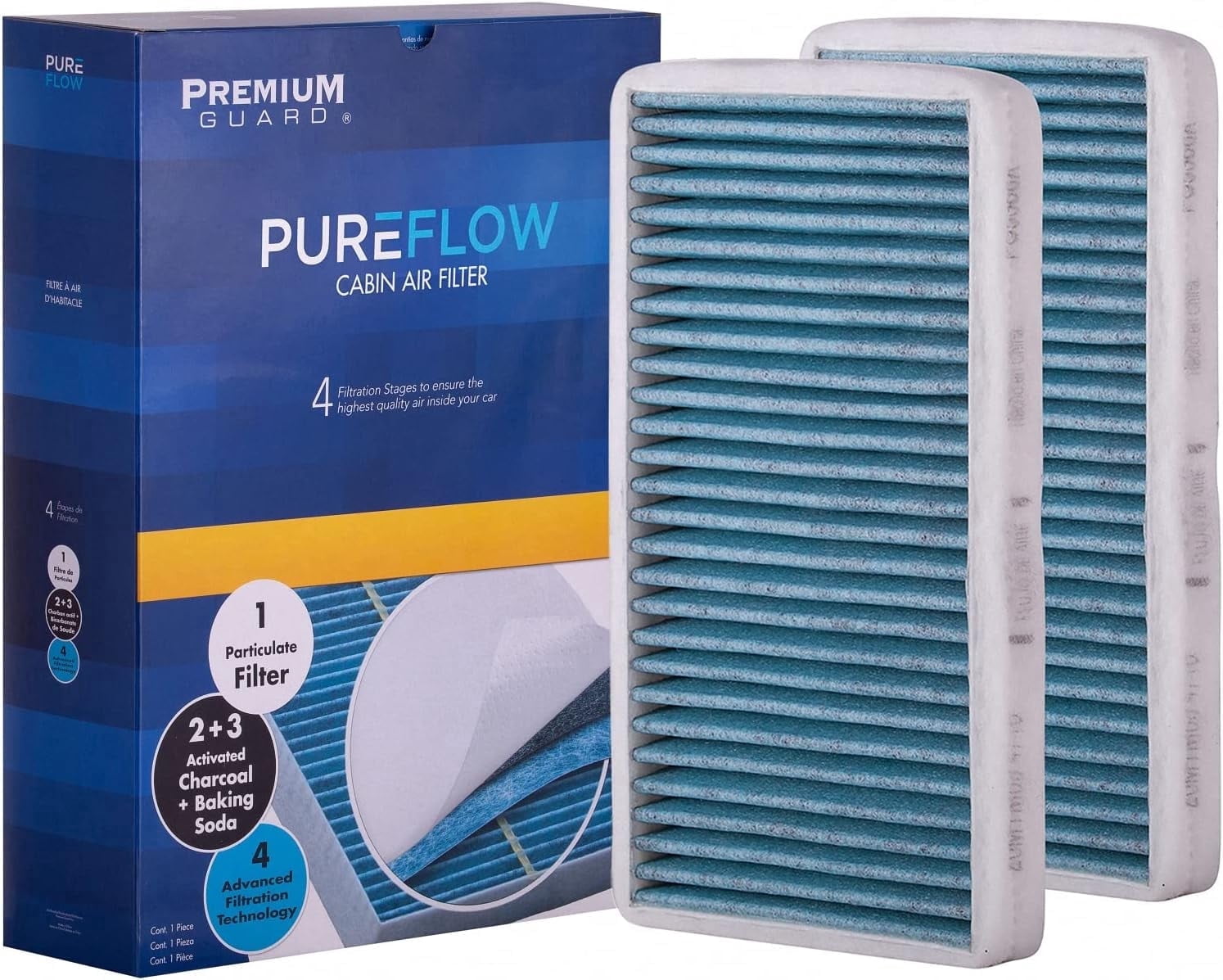 PUREFLOW PC5388X Cabin Air Filter | Fits 1999-2002 Chevrolet Silverado 1500 4.3L, 4.8L, 5.3L, GMC Sierra 1500 4.3L, 4.8L, 5.3L, Silverado 2500 5.3L, 6.0L, Sierra 2500 6.0L