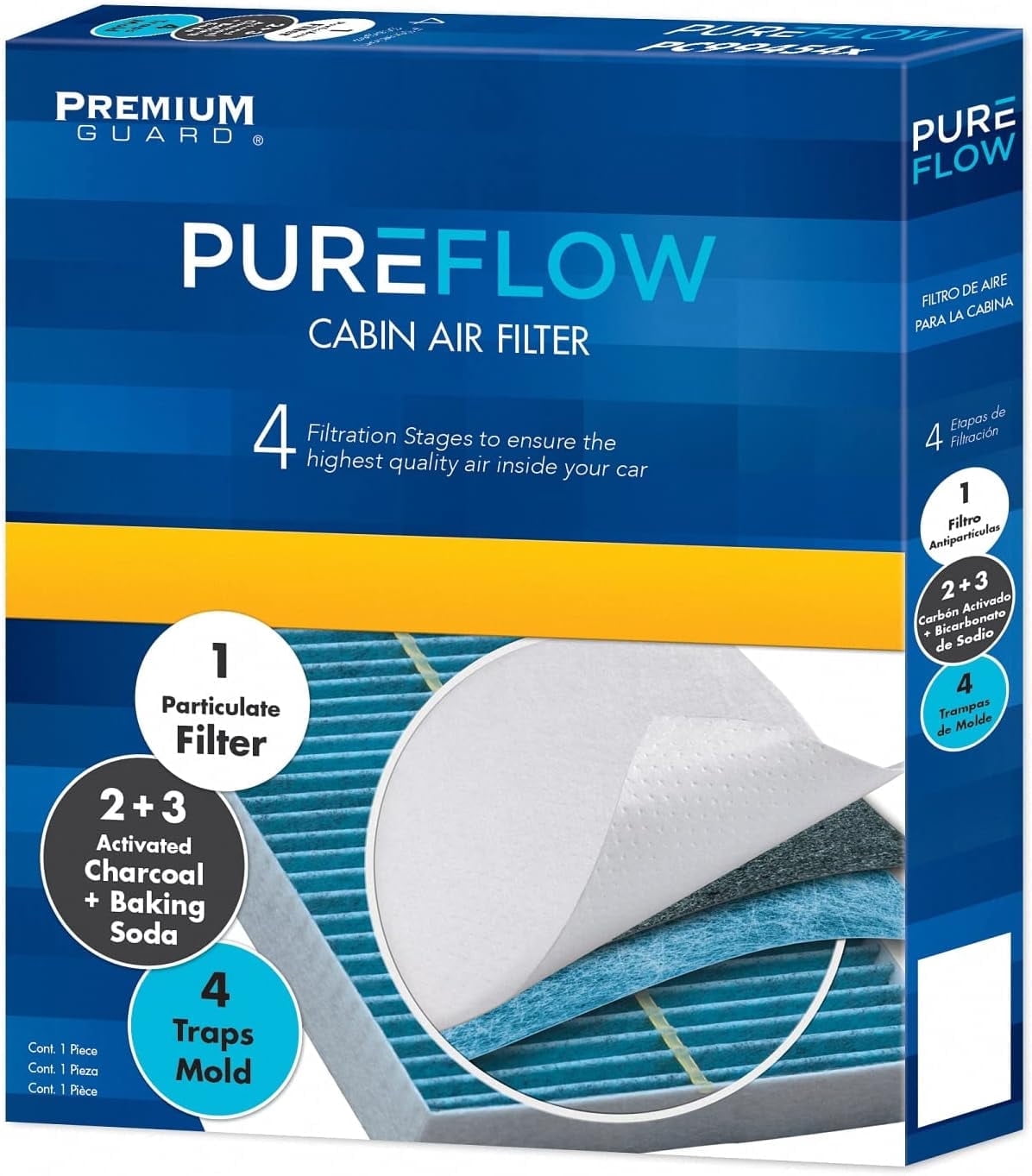 PUREFLOW PC5477X Cabin Air Filter | Fits 2006-2011 Cadillac DTS 4.6L; 2000-2005 DeVille 4.6L