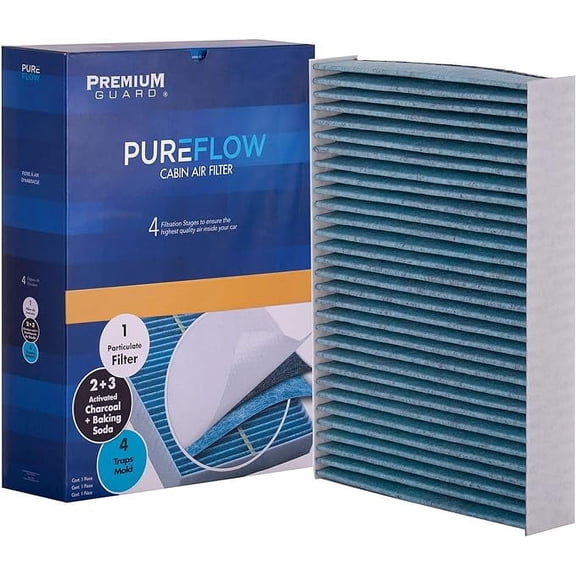 PG Cabin Air Filter PC99052X | Fits 2015-2025 Nissan X-Trail, 2016-2024 Renault Koleos, 2022-2024 Logan, 2014-2020 Nissan Rogue, 2017-2022 Rogue Sport, 2017-2023 Qashqai