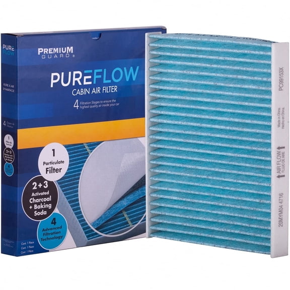 PUREFLOW PC99153X Cabin Air Filter | Fits 2007-2018 BMW X5 3.0L, Recirculation