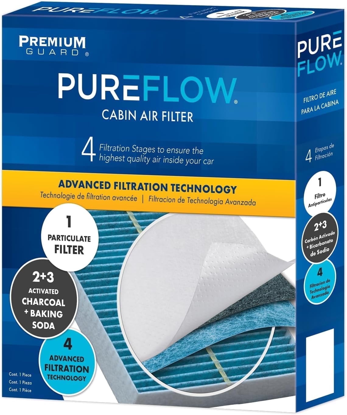 PUREFLOW PC99889X Cabin Air Filter | Fits 2021-2026 Nissan Rogue 1.5L; 2022-2026 Pathfinder 3.5L; 2021 Rogue 2.5L