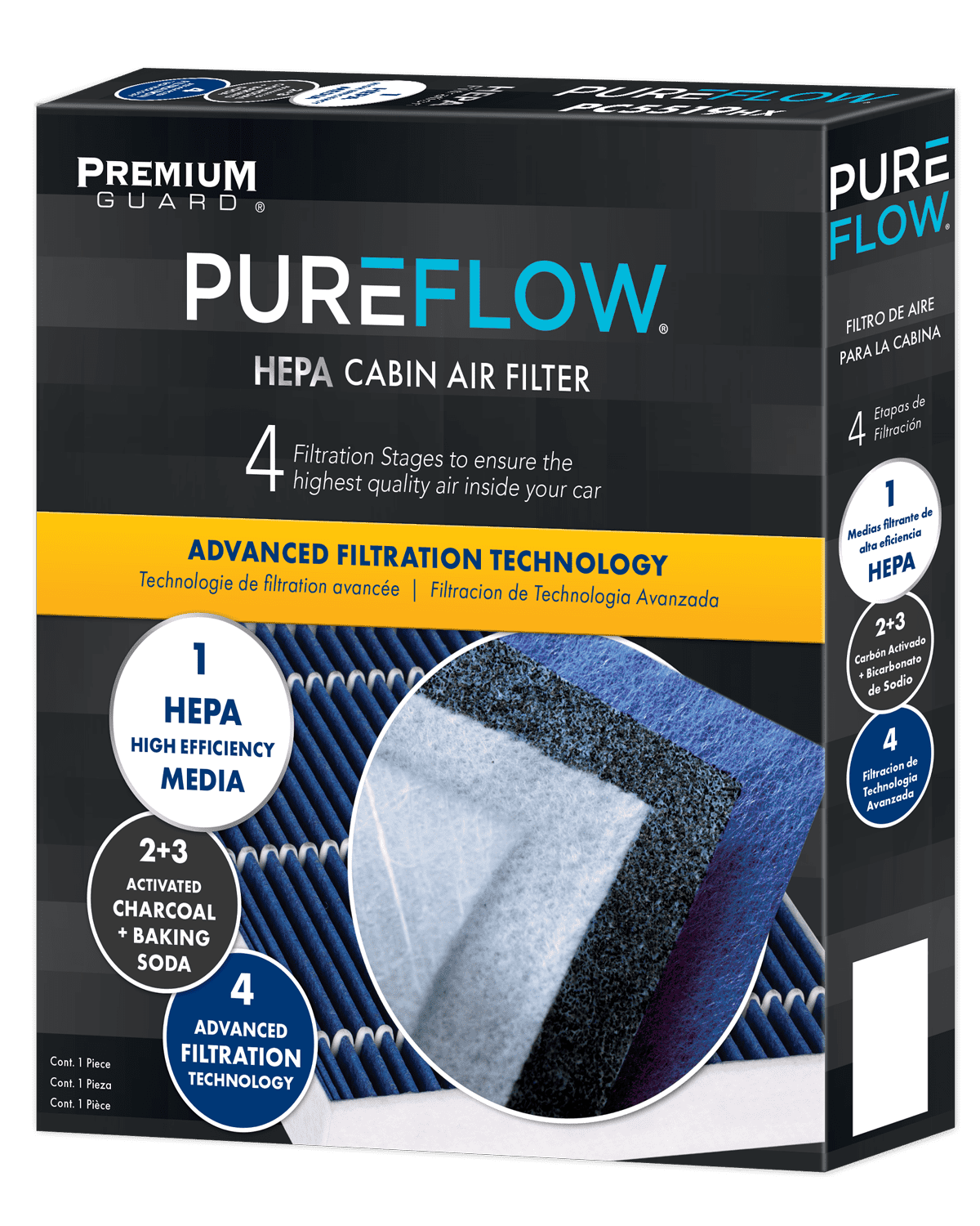 Pureflow HEPA Auto Cabin Air Filter PC99549HX Car Pure Flow Fits