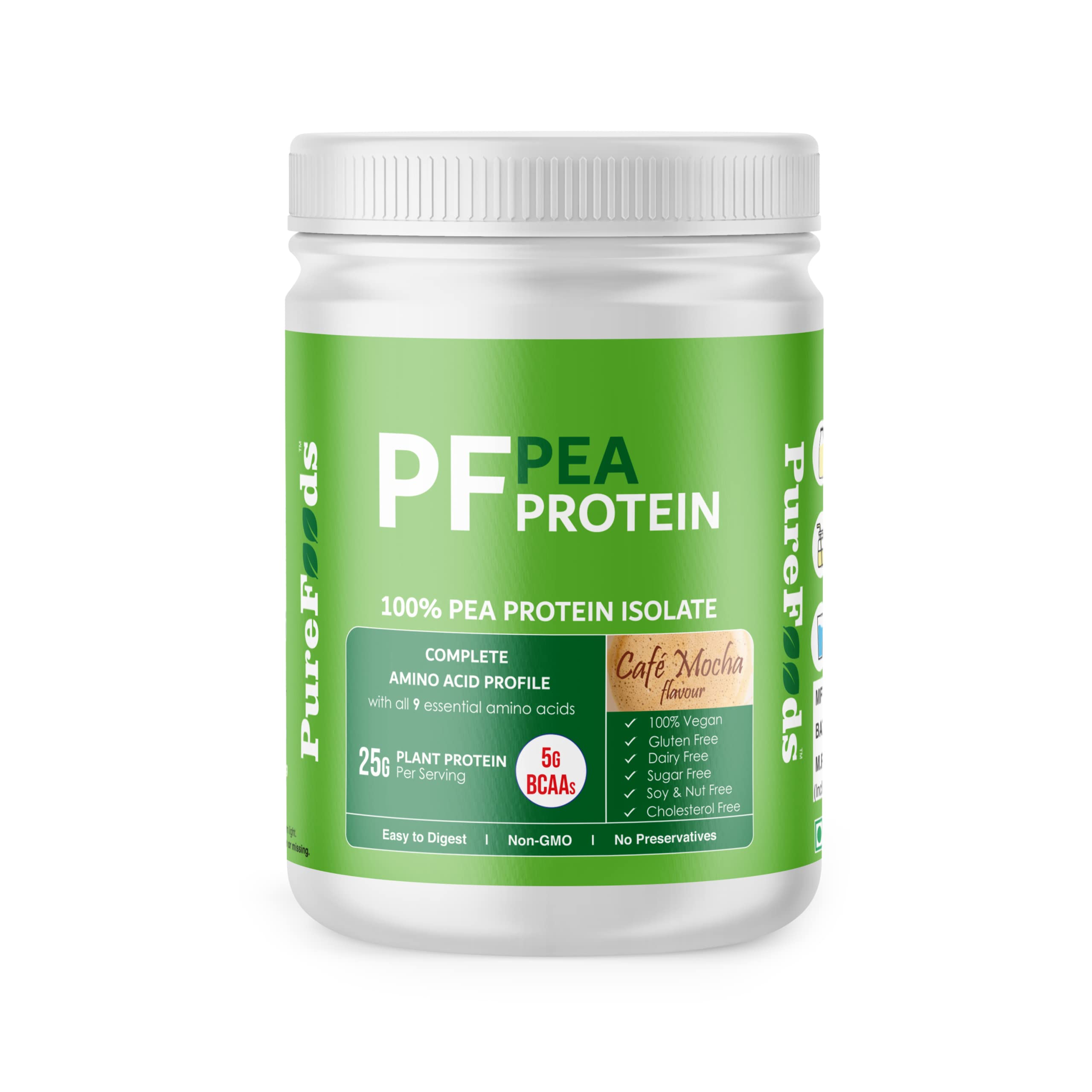 Purefoods Pf Pea Protein Powder100 Pea Protein Isolategluten Free Plant Based Vegan 9170