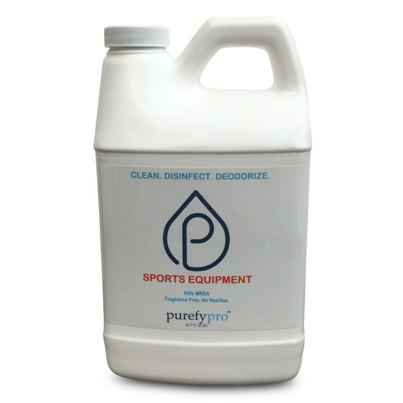 Purefypro Sports Disinfectant Spray - (68oz) Kills 99.9999% MRSA, HIV, Athlete Foot Fungus, Virus and Fungi. No Rinse, No Residue. Great For Sports Pads, Yoga Mats, Shoes, Boxing Gloves
