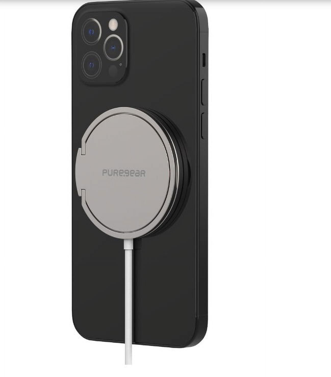 PureGear Kickstand 15W Qi-Certified Fast Wireless Charging Pad for iPhone 13/13Pro/13Pro Max/12/12 Pro Work with MagSafe Case - Fa : PureGear Kickstand 15W Qi-Certified Fast Wireless
