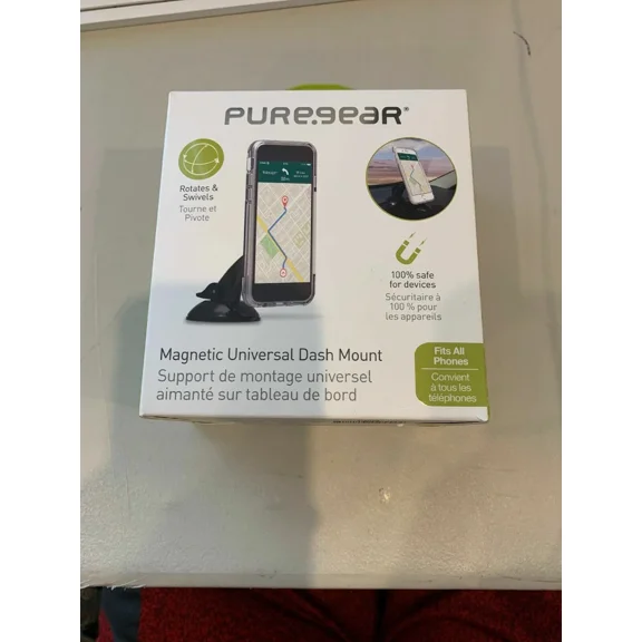 Puregear Magnetic Suction Cup Universal Dash Mount For All Phones - Black