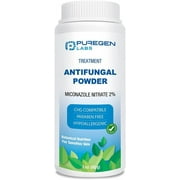 Puregen Labs Antifungal Talc-Free Powder with 2% Miconazole Nitrate for Common Fungal Infections, 3 oz 85g - 1PK