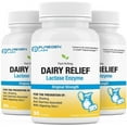 thumbnail image 1 of Puregen Labs Dairy Relief Lactase Enzyme 3000 FCC - Lactose Intolerance Pills - 90 Fast Acting Caplets - 3PK, 1 of 5