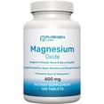 thumbnail interactive-video image 1 of Puregen Labs Magnesium Oxide 400mg [High Potency] (120 Tablets), 1 of 6