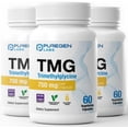 thumbnail image 1 of Puregen Labs TMG 750 mg Supplement, Non-GMO, Gluten and Dairy-Free, 60 Vegetarian Capsules, 3PK, 1 of 8