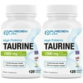 thumbnail image 1 of Puregen Labs Taurine 1000mg [High Potency] 120 Veg Capsules | No Harmful Additives | Non-GMO, NO Gluten and Dairy, Supports Heart Health and Muscle Recovery | 120 Servings | 2PK, 1 of 2