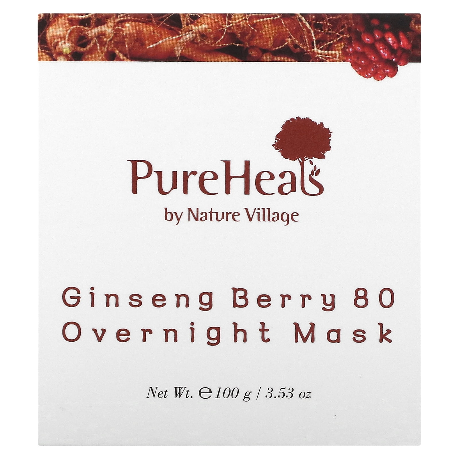 Pureheals Ginseng Berry 80 Overnight Mask - Skin Brightening