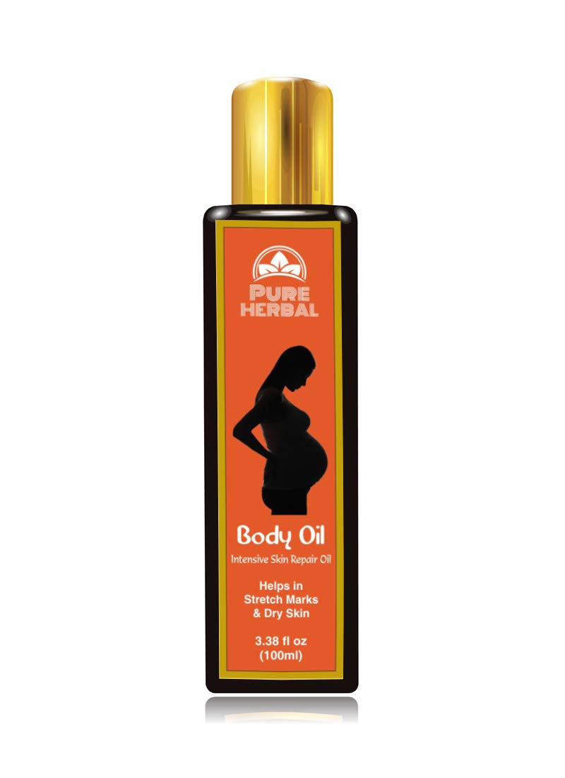 Pureherbal Body Oil/Natural Solution For Scars/Stretch Marks/Uneven