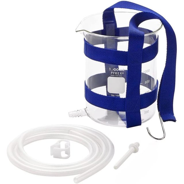 Purelife Glass Enema Bucket Kit Made in USA Pyrex Glass 1 Qt Not Chinese Glass Silicone