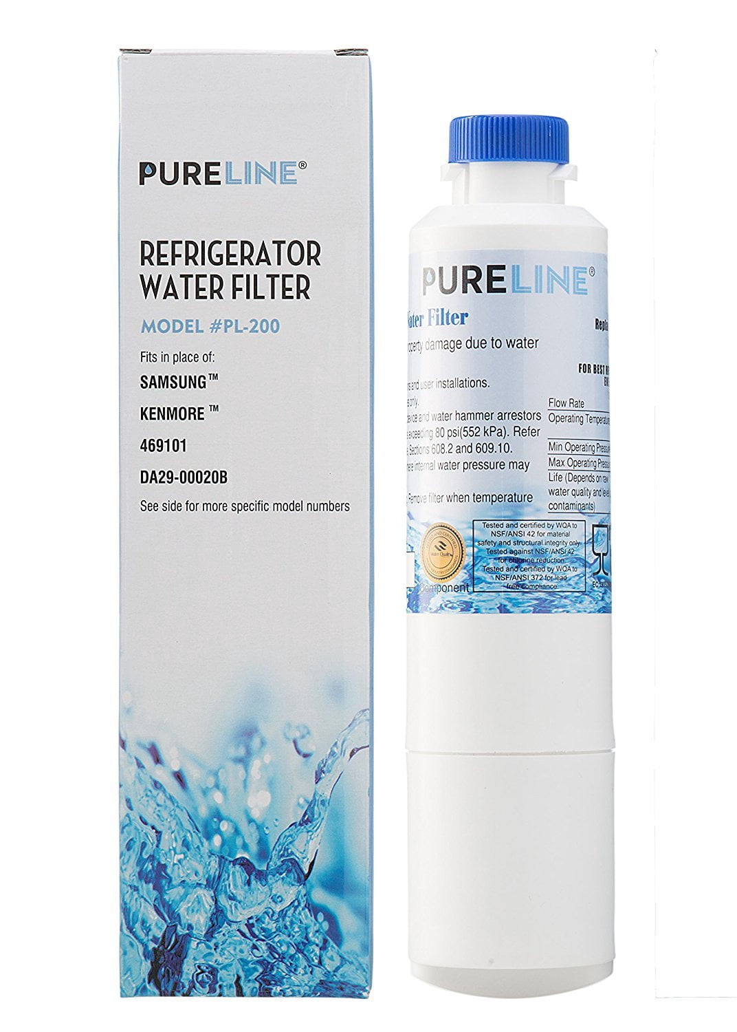 Samsung DA29-00020B Water Filter Replacement. Compatible Samsung Models: DA29-..