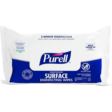 PURELL Healthcare Surface Disinfecting Wipes 72 Wipes/Pack (9370-12)