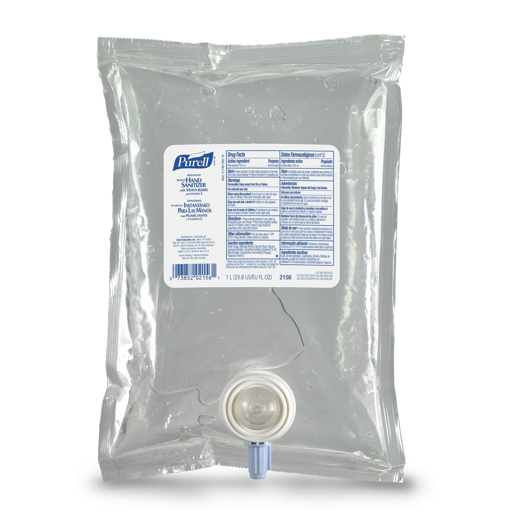 Purell Advanced Ethyl Alcohol Fruity Smell Hand Sanitizer 1,000 mL Refill Bag 1 Ct