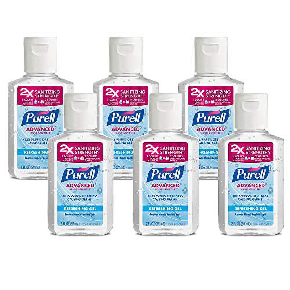 Purell Advanced Hand Sanitizer Travel Size Refreshing Gel 2 fl Oz 6Pk